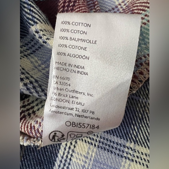 Free People We The Free Izzie Cargo Shirt in Lemon Combo Size XS - Picture 7 of 9